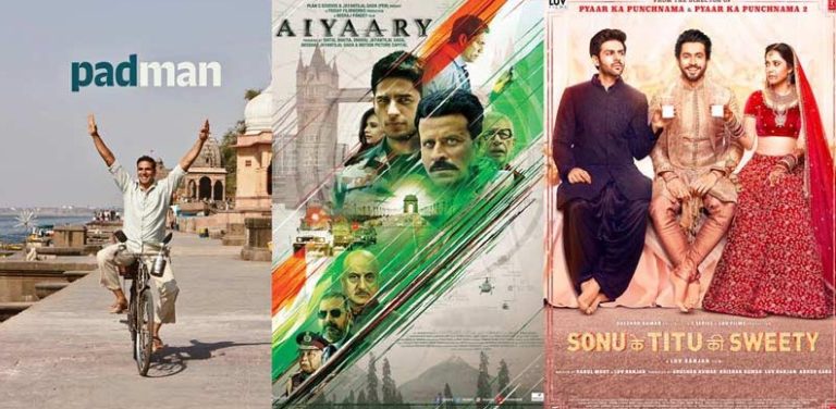 SONU KE TITU KI SWEETY impresses, AIYAARY fails, PAD MAN crashes!