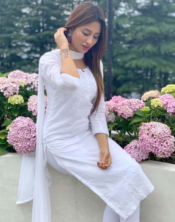 white salwar suit