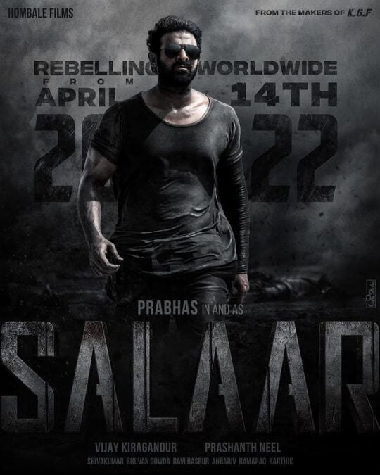 Prabhas' 'Salaar' To Release On 14 April, 2022