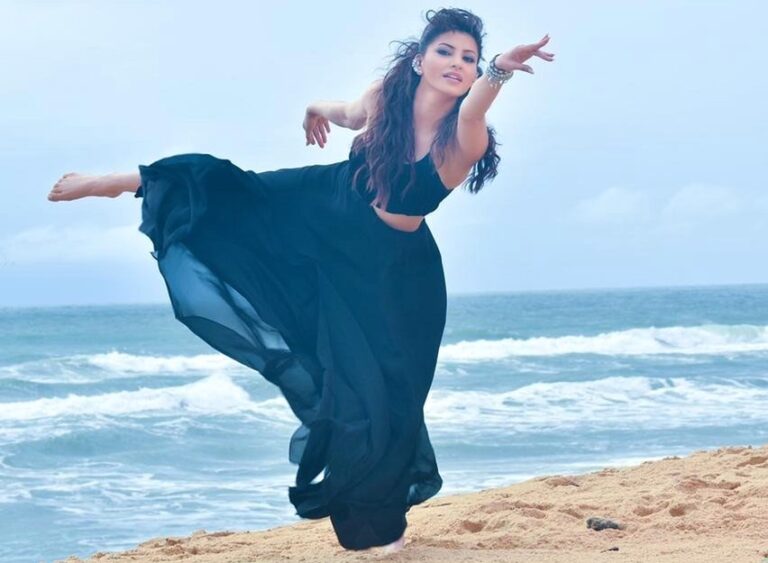 Urvashi Rautela Performs Ballet Dance Form At The Beach