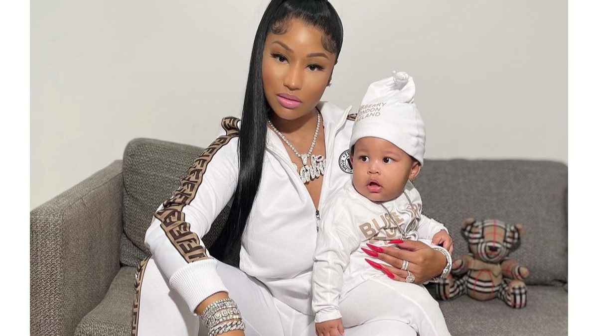 Nicki Minaj, Son Twin In New Photos