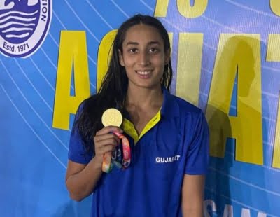 Maana Patel Wins Six Medals At The 75th Senior National Aquatic ...