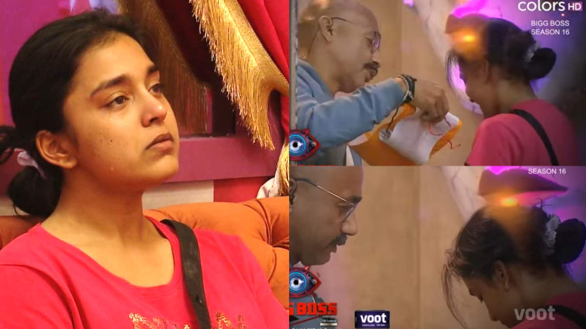 Bigg Boss 16 Sumbul Touqeer Khan Breaks Down As The Man Behing Bigg Boss Voice Vijay Vikram 