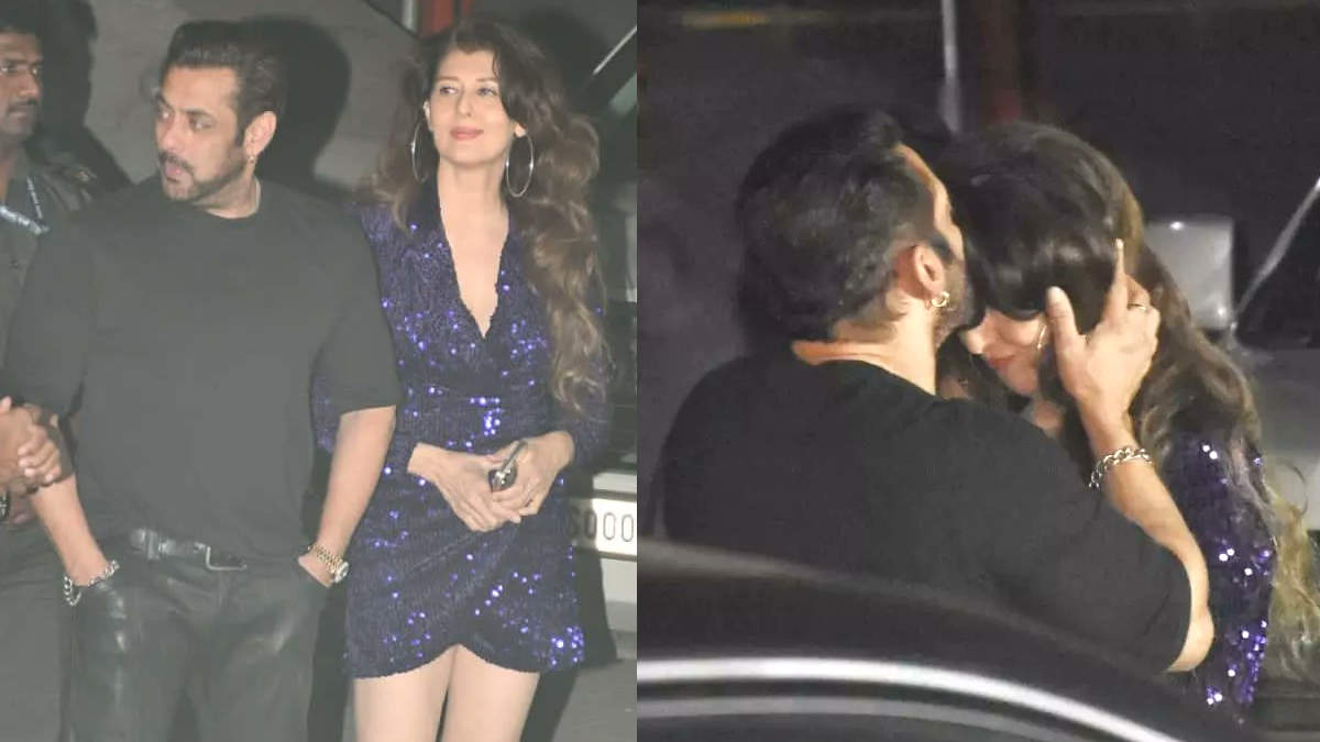 Salman Khan Kisses Sangeeta Bijlani On Forehead As She Attends His