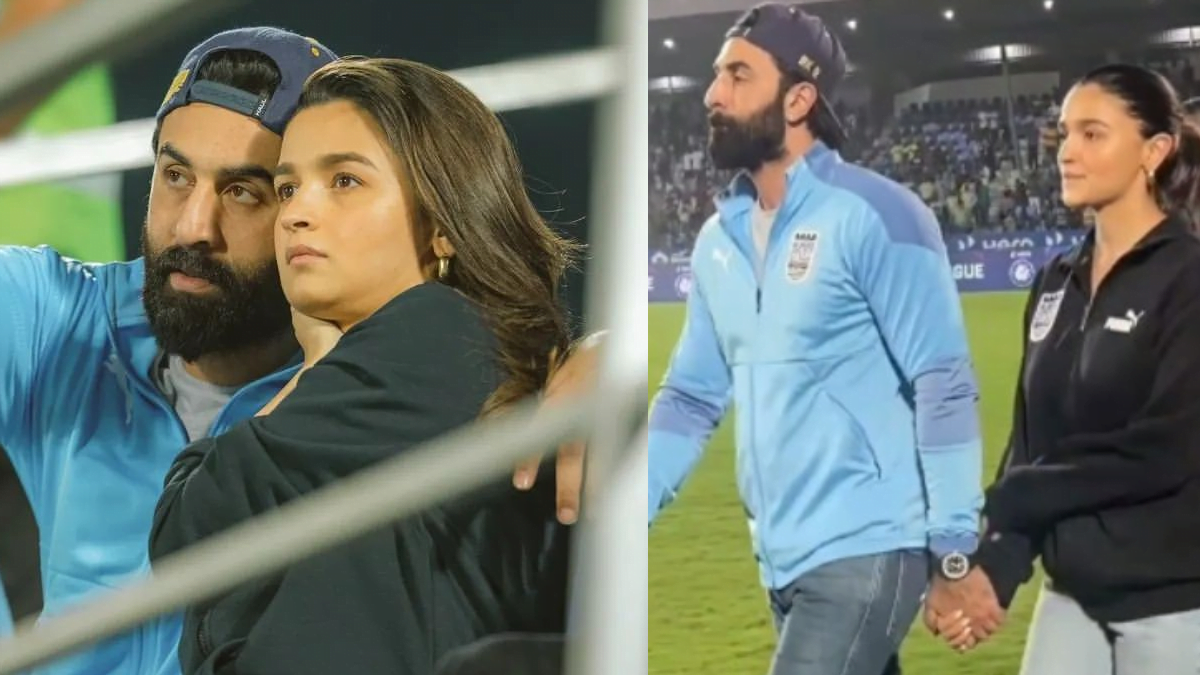 Alia Bhatt And Ranbir Kapoor Hold Hands While Watching Mumbai City FC Match