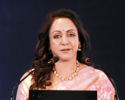 Hema Malini Releases Devotional Tracks On Holi At Shri Radha Raman ...