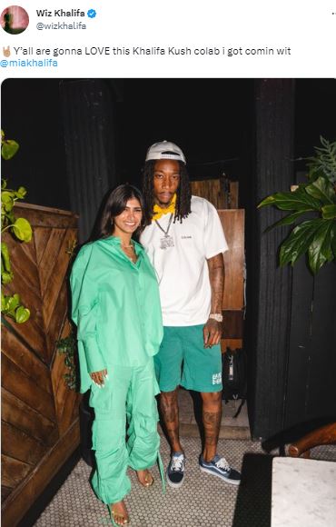 Wiz Khalifa Poses With Adult Star Mia Khalifa And The Internet Going Crazy