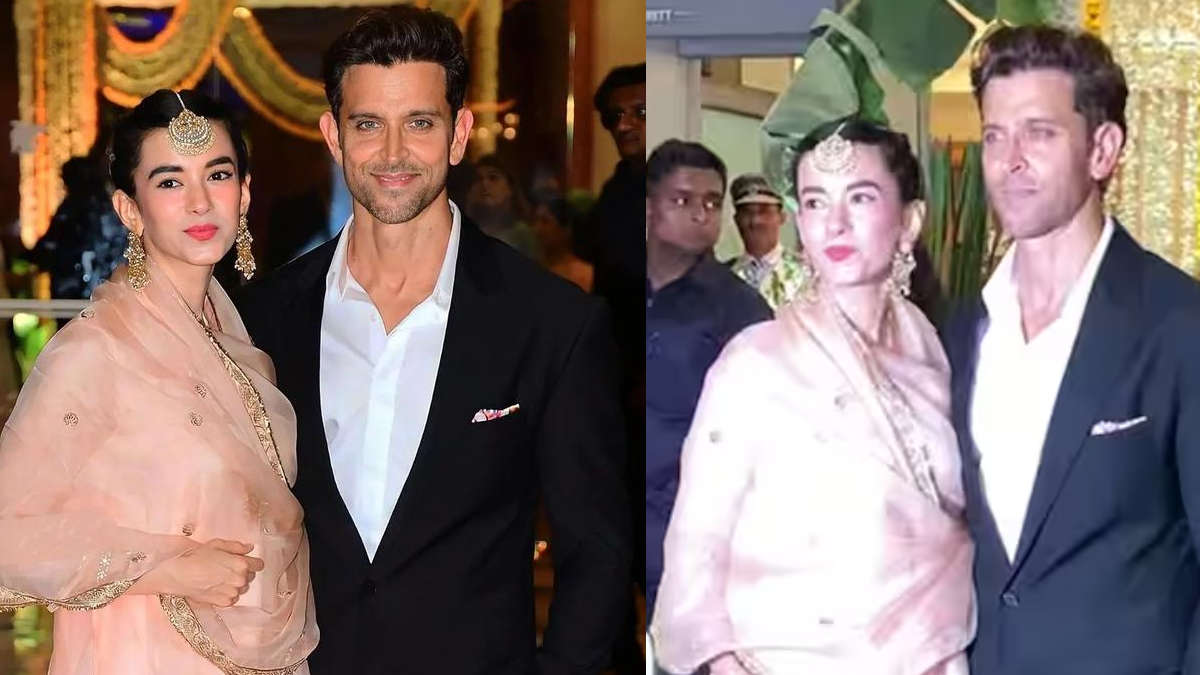 Hrithik Roshan And Saba Azad Flaunting Their Traditional Looks At Madhu ...