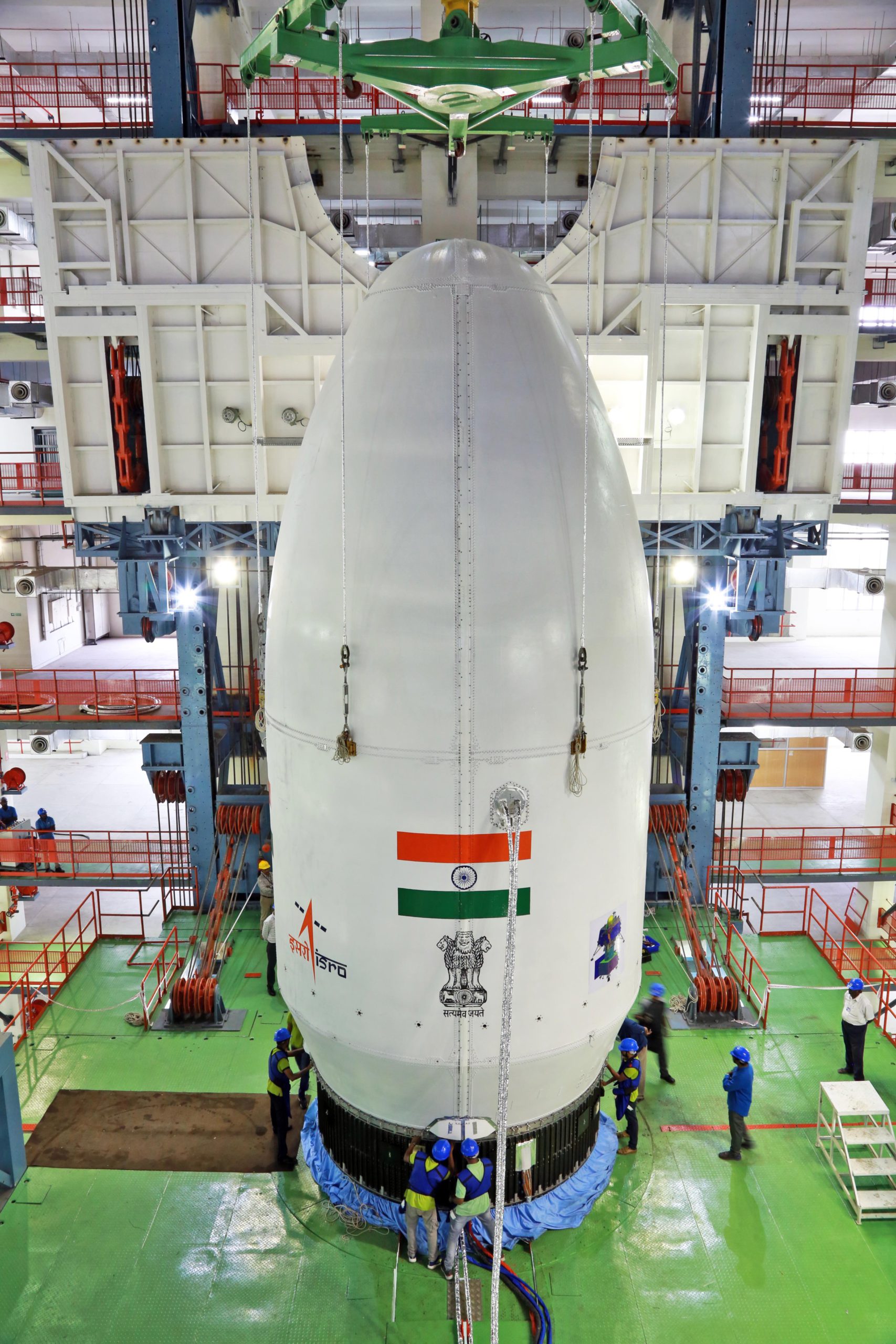 Chandrayaan3 Spacecraft Mated At Top Of India’s Heavy Lift Rocket LVM3