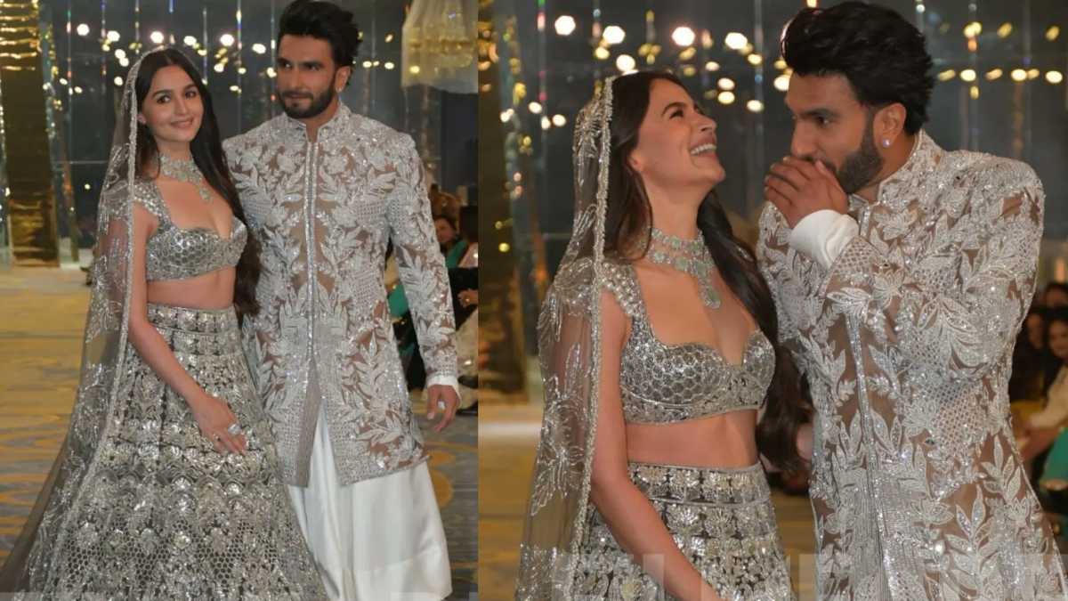 Ranveer Singh and Alia Bhatt walk the ramp for Manish Malhotras Bridal Couture show