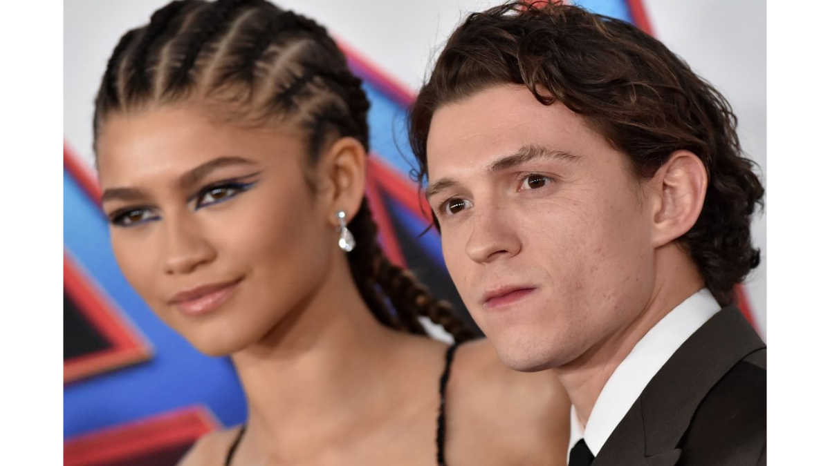 Tom Holland Steps Aside As Fans Mill Around Zendaya