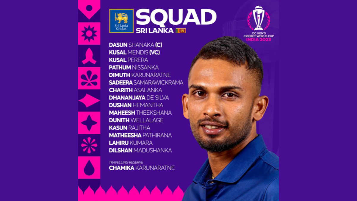 World Cup Sri Lanka Announced Their World Cup Squad, Chameera