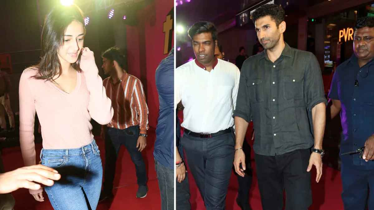 Ananya Panday And Aditya Roy Kapur Spotted At The Red Carpet Of Thank ...