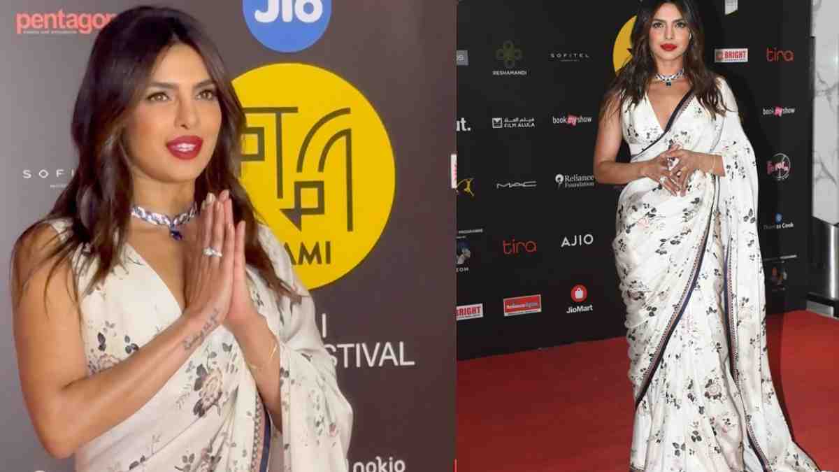 Deepika Padukone To Priyanka Chopra: These Celebs Are Bringing Monotone  Sarees Back In Trend | HerZindagi