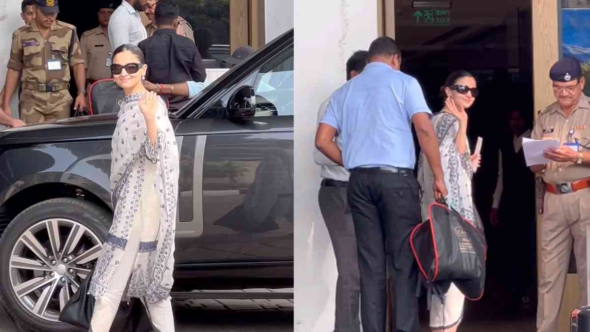 Anushka Sharma picks the most understated floral dress to the airport |  VOGUE India