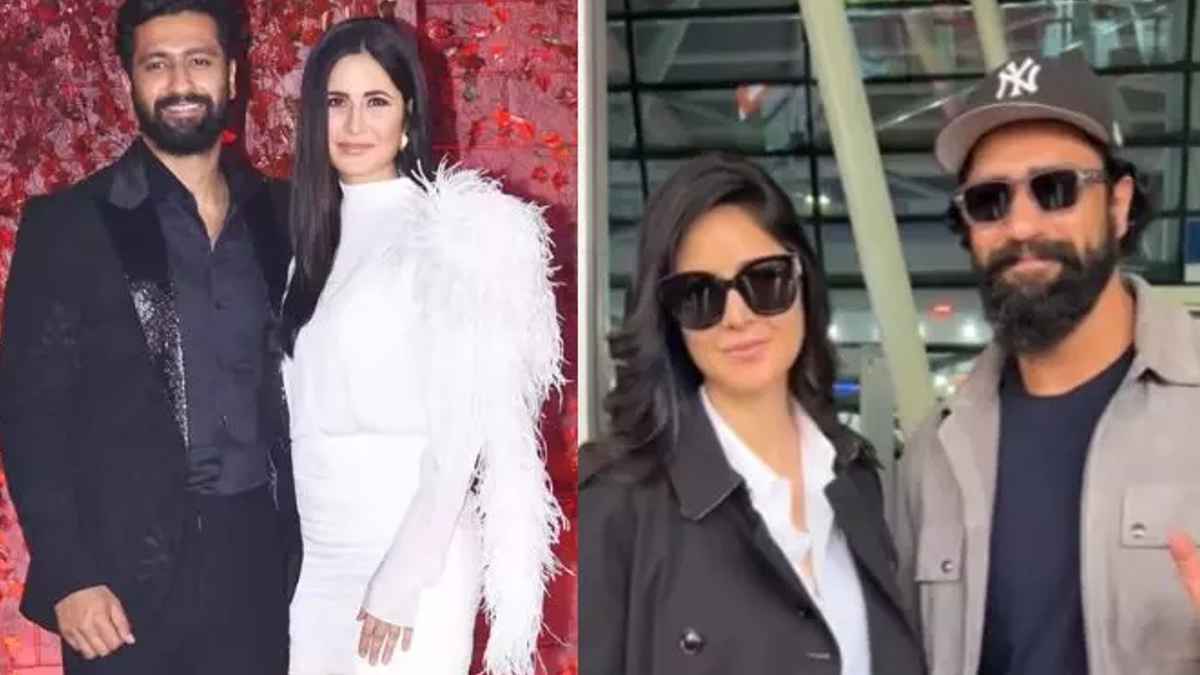 Vicky Kaushal, Katrina Kaif walk hand in hand as they jet off for New Year vacation