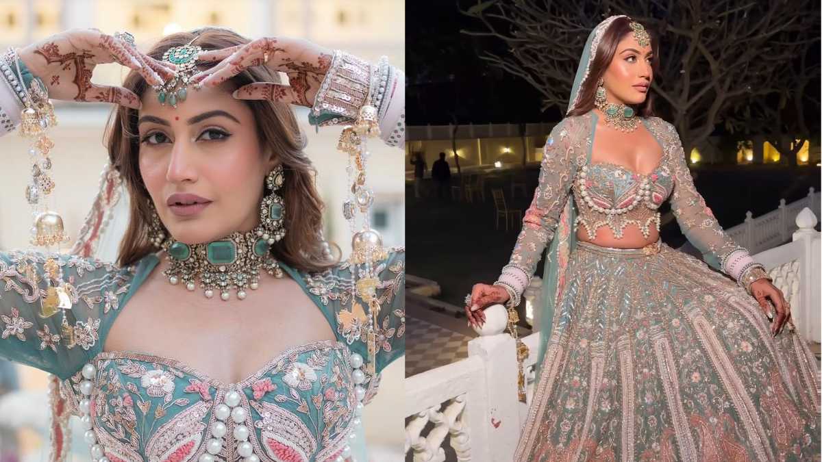 Surbhi Chandna's dark blue lehenga is causing a style storm, and we're here  for it