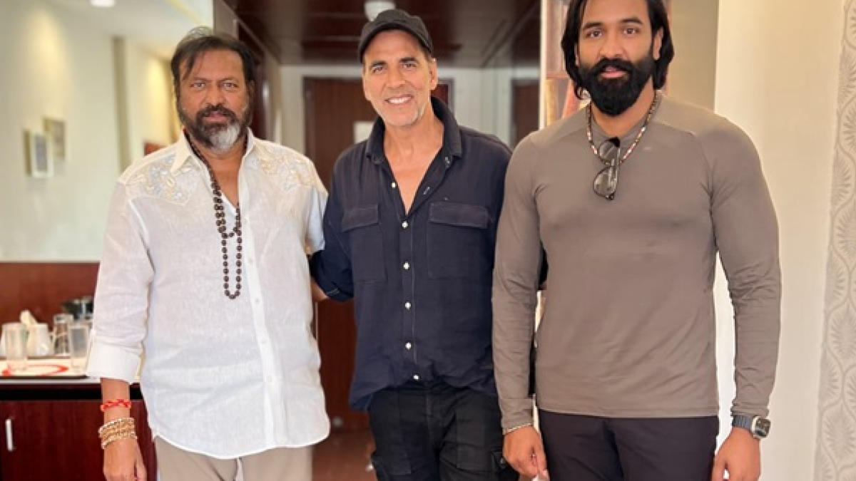 Akshay Kumar Joins Vishnu Manchu’s ‘Kannappa’ Shoot In Hyderabad