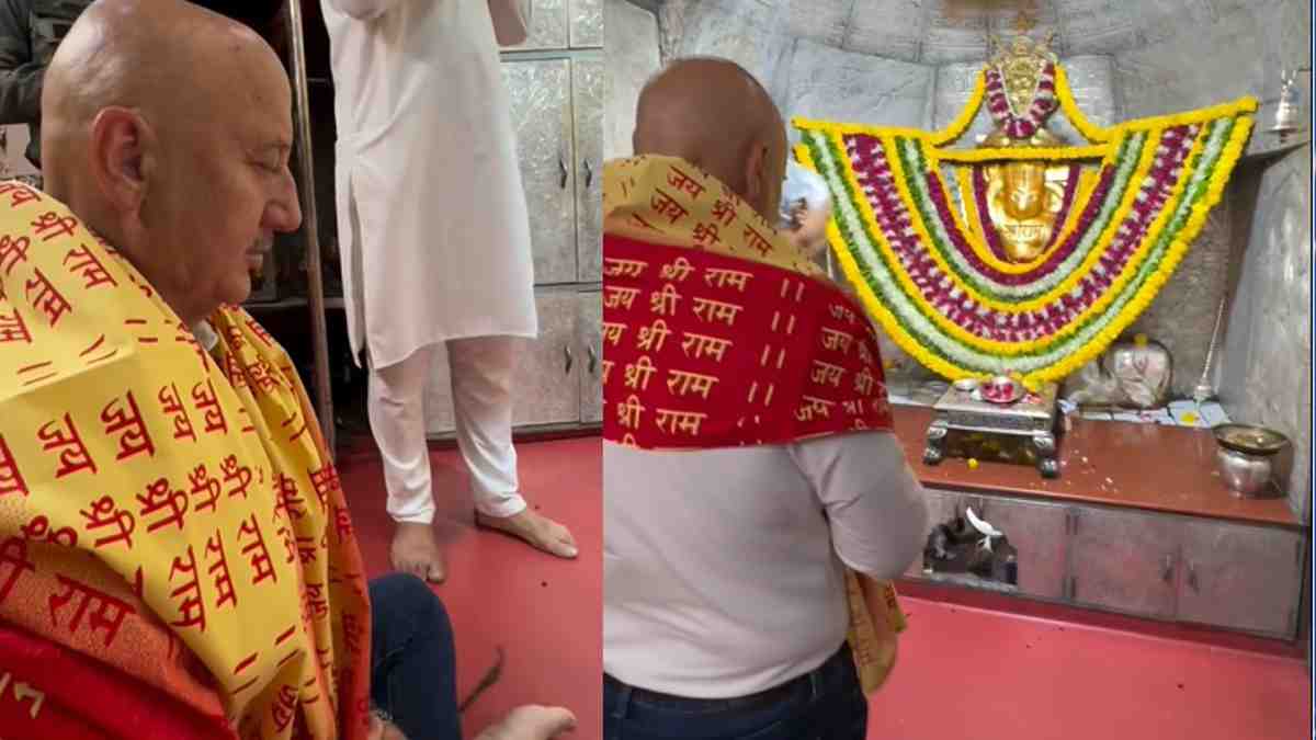 Anupam Kher Visits 300-yr-old Hanuman Temple In Ahmedabad, Says He Felt Peace, Strength