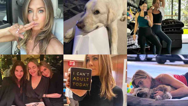 Jennifer Aniston Shares Puppy Pictures, Workout Photos From Instagram ...