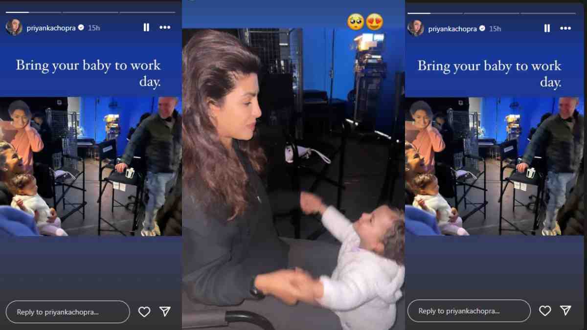 Priyanka Chopra Jonas Plays With Daughter Malti On Set, Calls It ‘bring ...