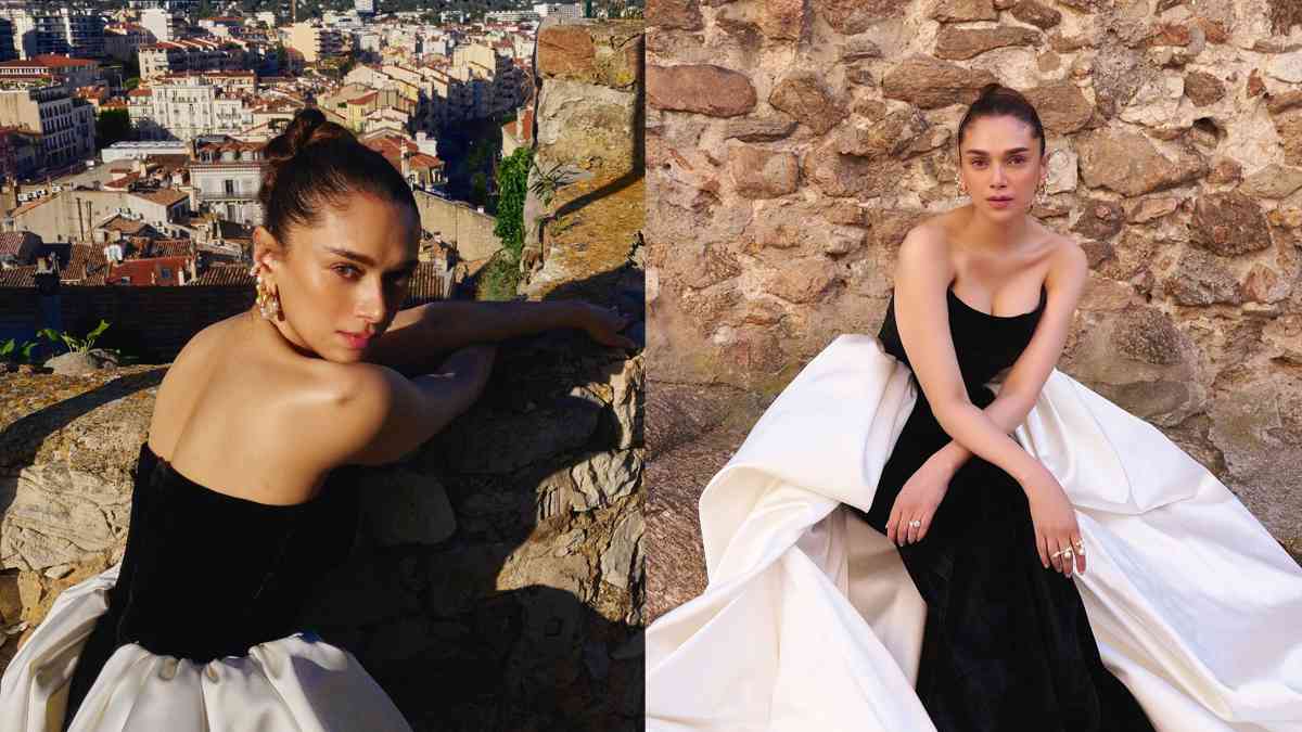 Cannes 2024: Aditi Rao Hydari Looks Stunning In Black And White Monochrome Gown