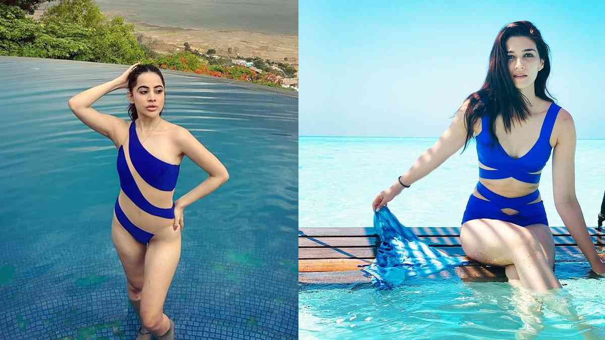 Sizzling In Blue! Who’s Bikini Body Did You Find Hotter? Kriti Sanon Or Uorfi Javed