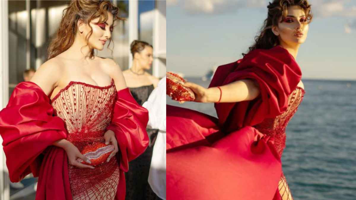 Cannes 2024: Urvashi Rautela Flaunts Her Red Gown Look In Style