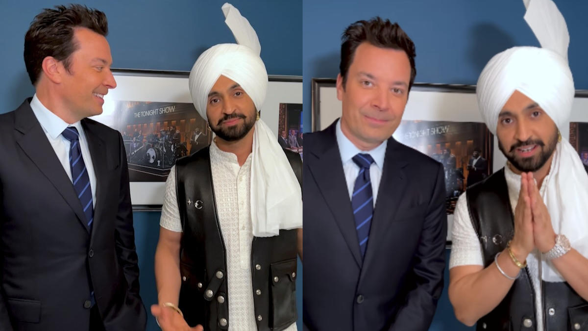 Diljit Dosanjh teaches Punjabi greeting ‘Sat Sri Akal’ to Jimmy Fallon