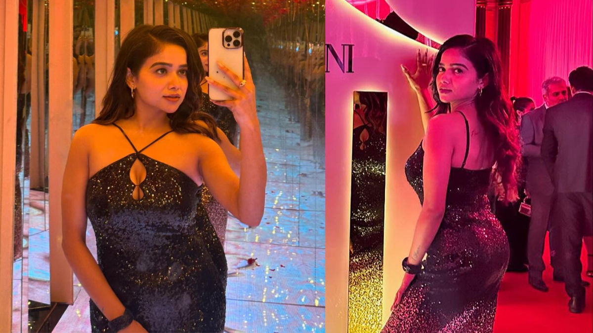 Manisha Rani slaying in black shimmery gown; Fans call her Gorgeous beauty