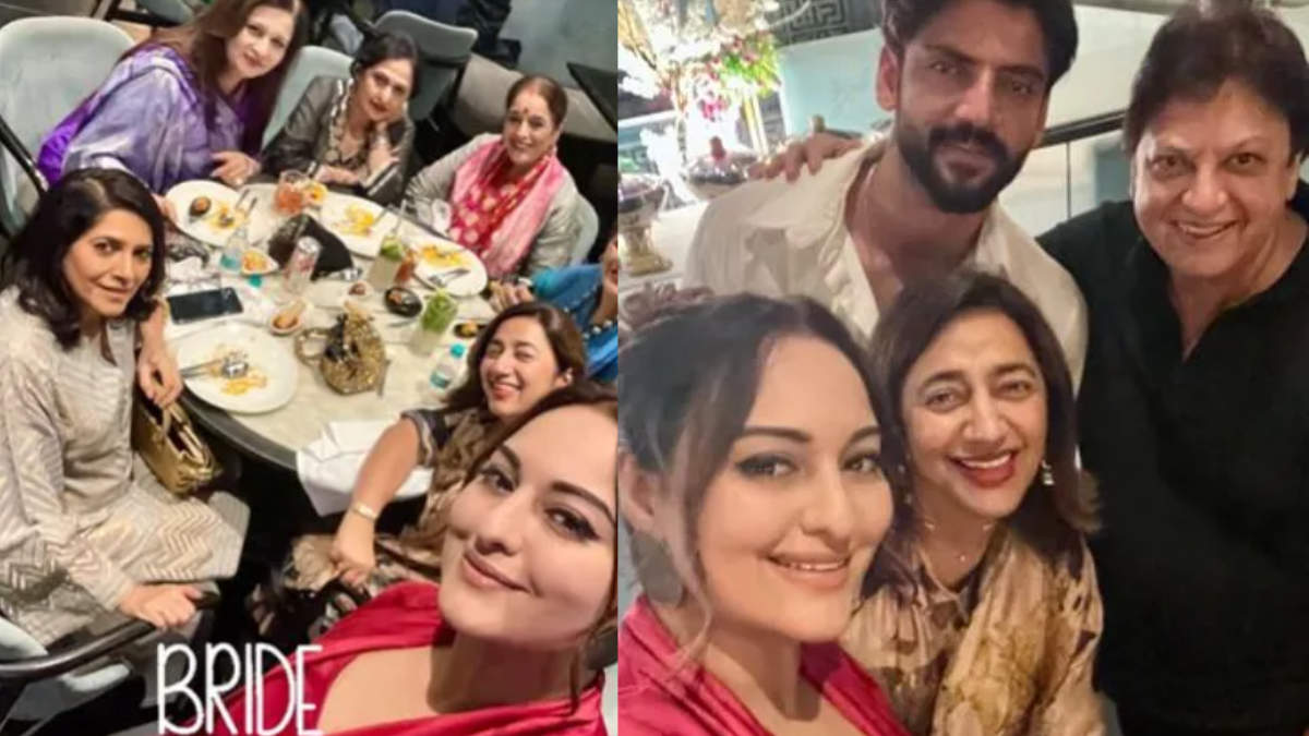 Sonakshi Sinha and Zaheer Iqbal enjoys dinner date with family