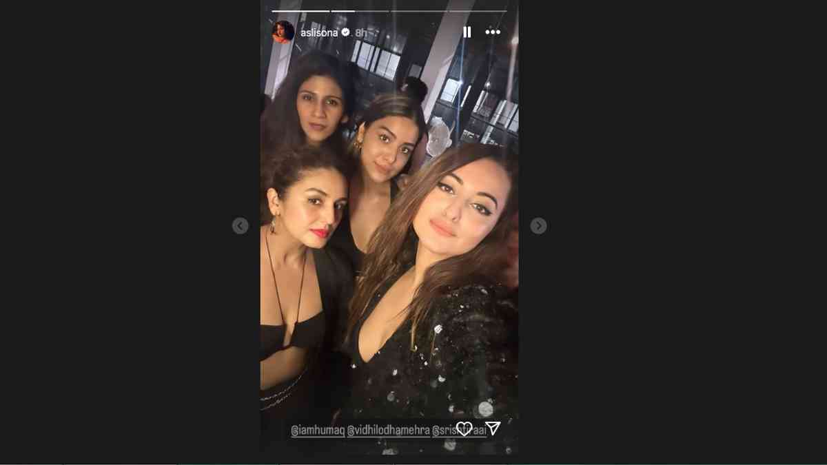 sonakshi sinha shares pics with huma qureshi
