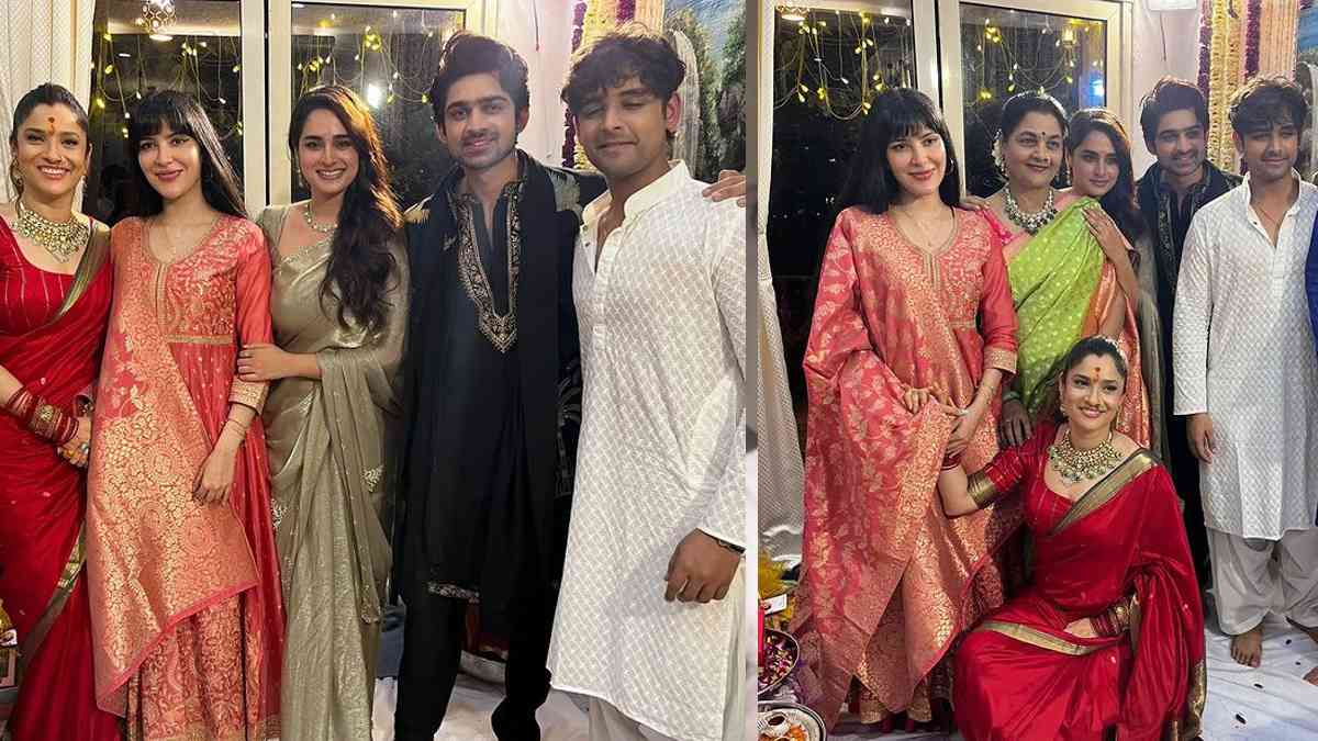 Bigg Boss 17 Reunion: Abhishek Kumar, Samarth Jurel, Ayesha Khan, Khanzaadi attend Ganesh Puja At Ankita Lokhande-Vicky Jain’s House