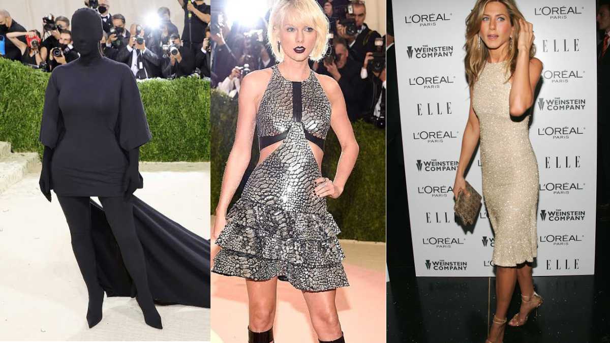 Kim Kardashian, Taylor Swift, Jennifer Aniston and other celebs iconic revenge dresses