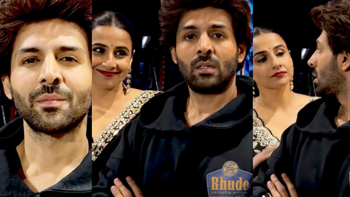 Bhool Bhulaiyaa 3: Kartik Aaryan aka Rooh Baba shares a fun video with OG Manjulika Vidya Balan