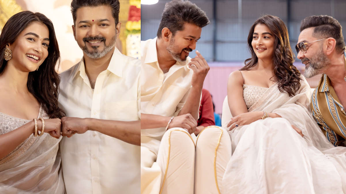 Thalapathy 69 went on floors with a special pooja ceremony; Vijay, Pooja Hegde and Bobby Deol attended the event