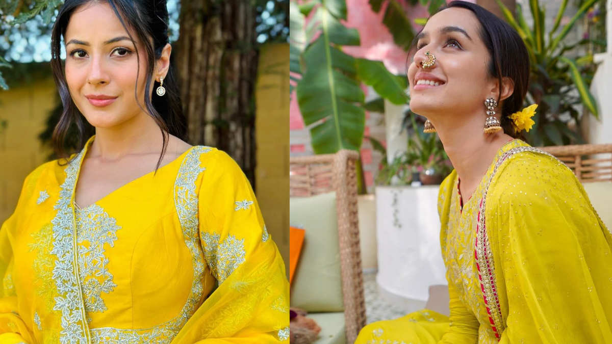 Navratri 2024 Day 1: Shehnaaz Gill to Shraddha Kapoor celebs flaunt yellow outfits