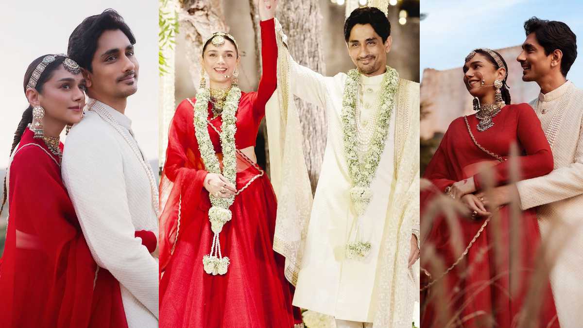 Aditi Rao Hydari and Siddharth look dreamy in their wedding pictures; Fans call it ‘Royal Wedding’