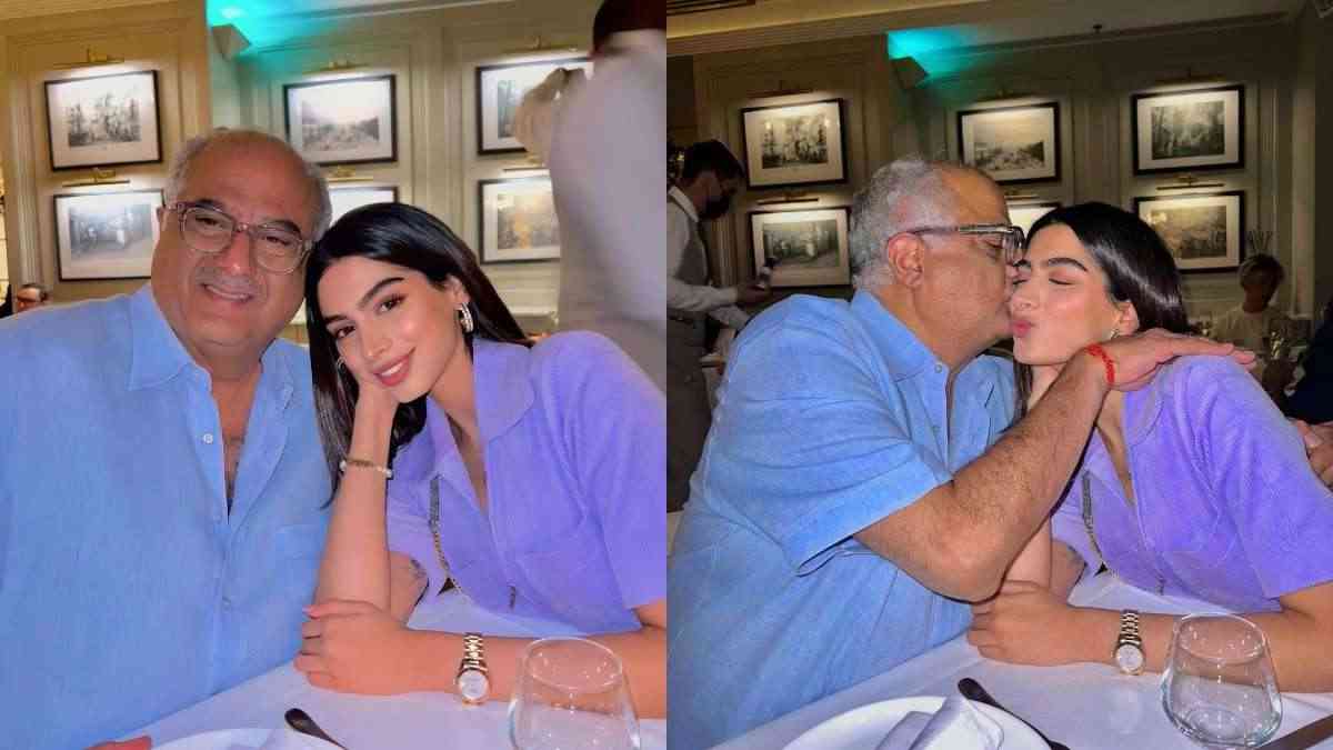 Khushi Kapoor shares pic with Boney Kapoor on his birthday