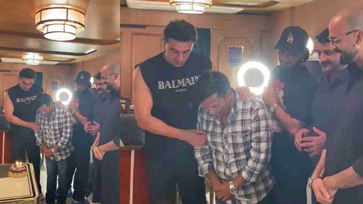 Ranbir Kapoor has a golden heart as he celebrating his staff member’s birthday with cake and hug