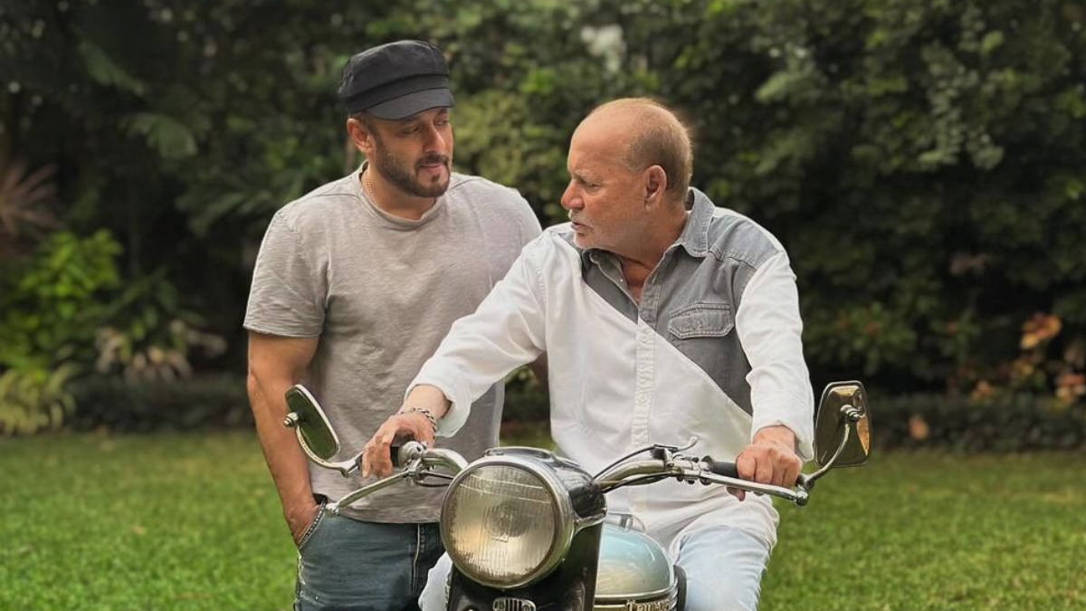 Salman Khan shares picture of father Salim Khan’s first bike, a Triumph Tiger 100 from 1956