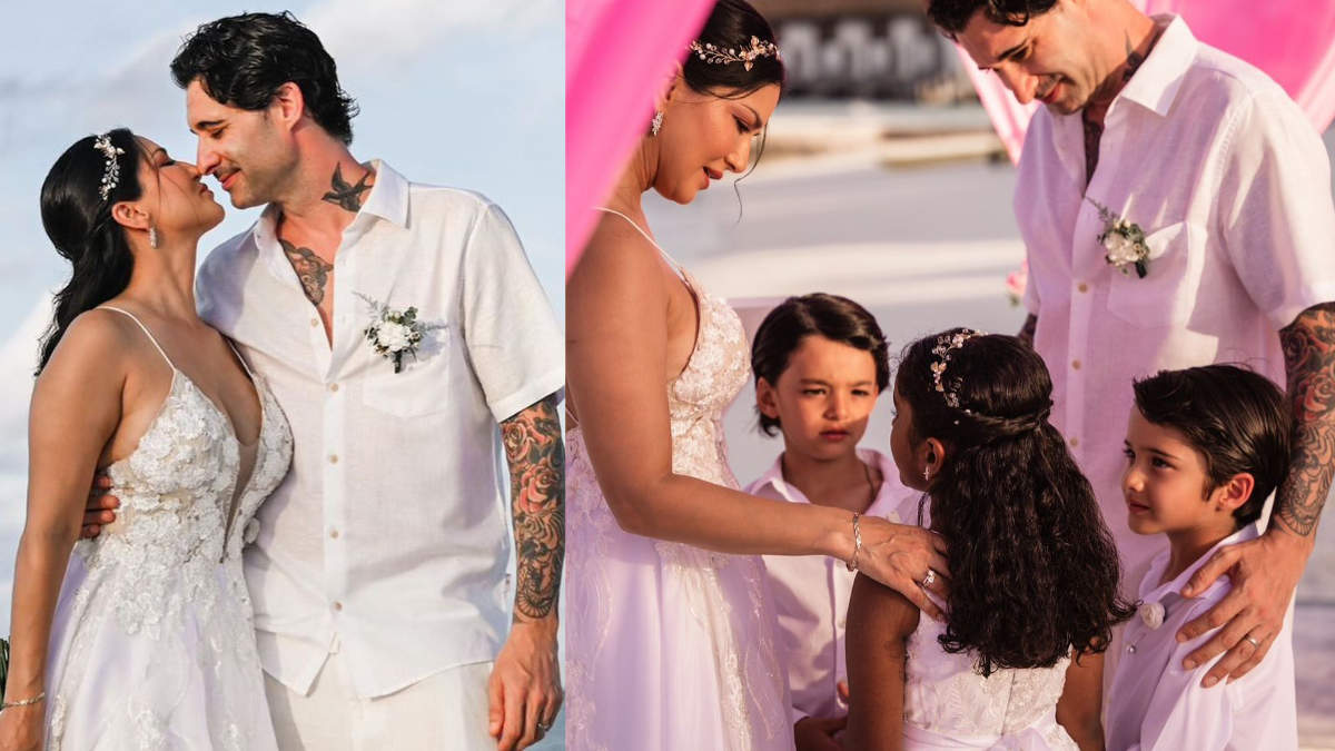 Sunny Leone and Daniel Weber renew wedding vows in intimate ceremony