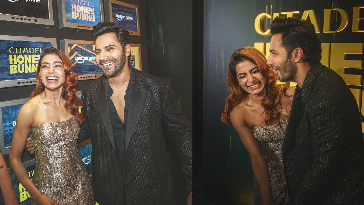 Citadel: Honey Bunny Screening: Varun Dhawan, Samantha Ruth Prabhu flaunting their stylish looks