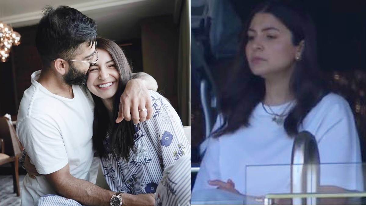 Anushka Sharma supports Virat Kohli in the Ind vs Aus Test match; Fans comment, “Kohli’s ladyluck”