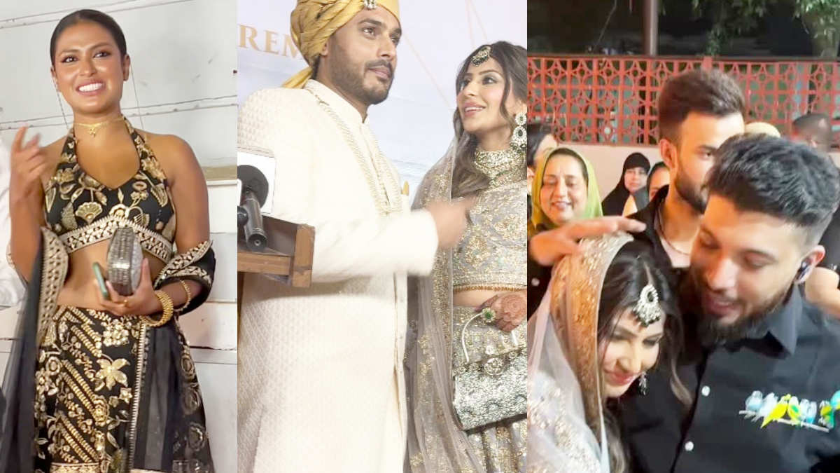 Bigg Boss OTT 3 fame Sana Sultan tied the knot with Mohammad Wazid in a  traditional ceremony; Naezy, Adnaan Shaikh, Poulomi Das attend her reception  - Glamsham