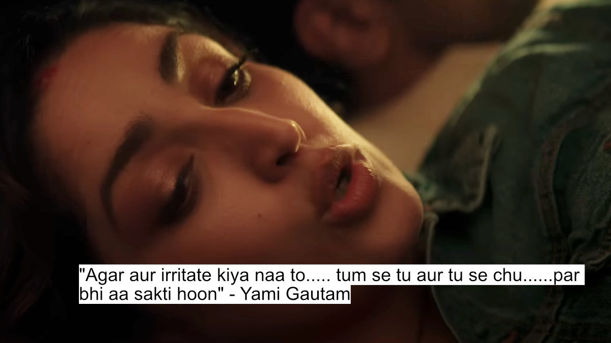 agar aur irritate kiya naa to..... tum se tu aur tu se chu......par bhi aa sakti hoon - yami gautam