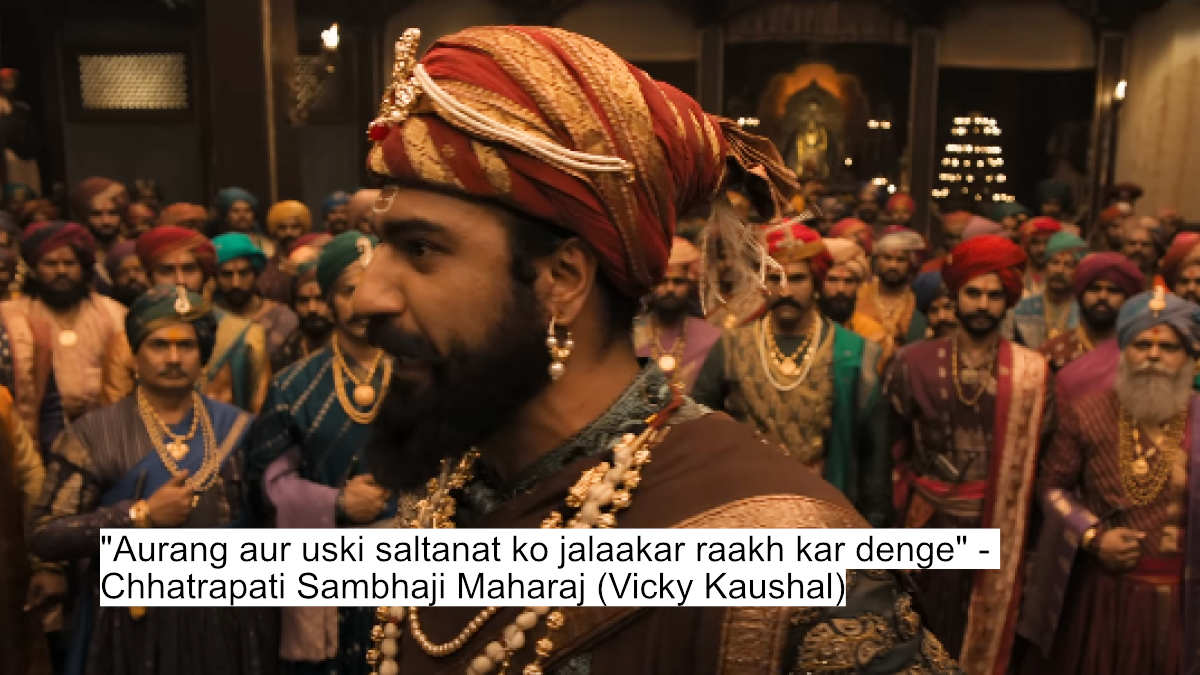 Vicky Kaushal As Sambhaji Maharaj'S Chhaava Dialogues Will Give You Goosebumps As He Fights Against Akshaye Khanna As Aurangzeb 8 aurang aur uski saltanat ko jalaakar raakh kar denge - chhatrapati sambhaji maharaj (vicky kaushal)