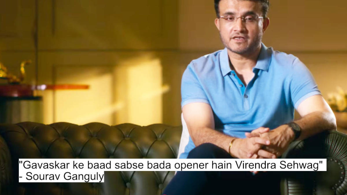 gavaskar ke baad sabse bada opener hain virendra sehwag - sourav ganguly