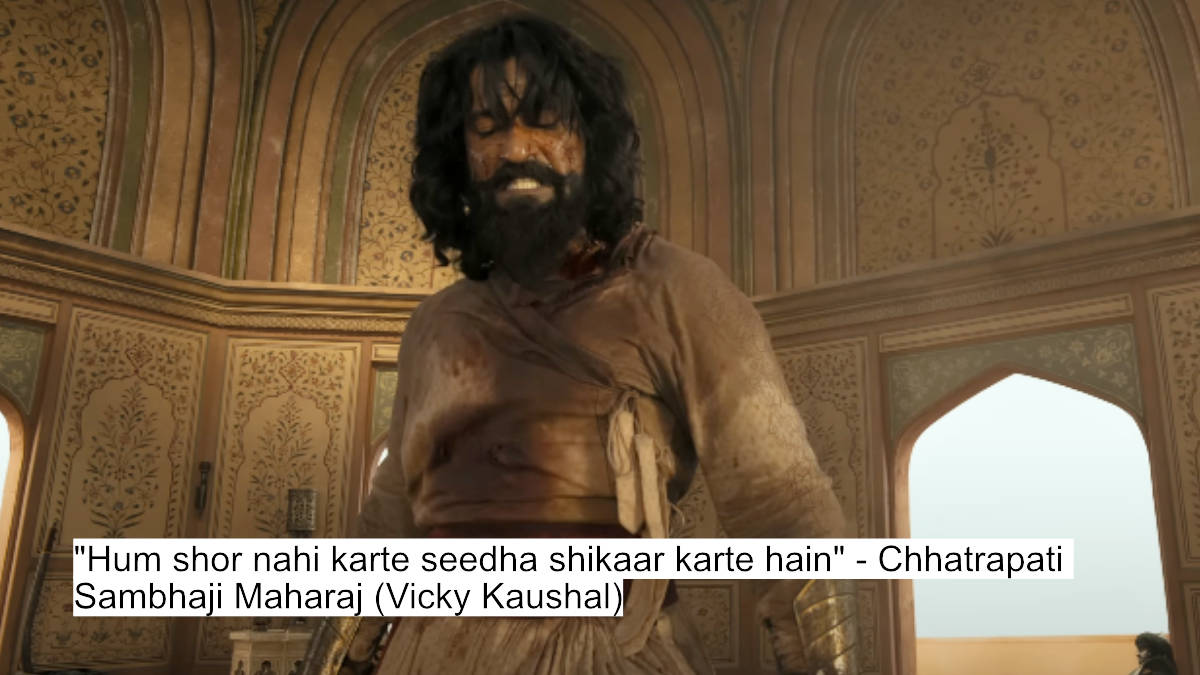Vicky Kaushal As Sambhaji Maharaj'S Chhaava Dialogues Will Give You Goosebumps As He Fights Against Akshaye Khanna As Aurangzeb 2 hum shor nahi karte seedha shikaar karte hain - chhatrapati sambhaji maharaj (vicky kaushal)