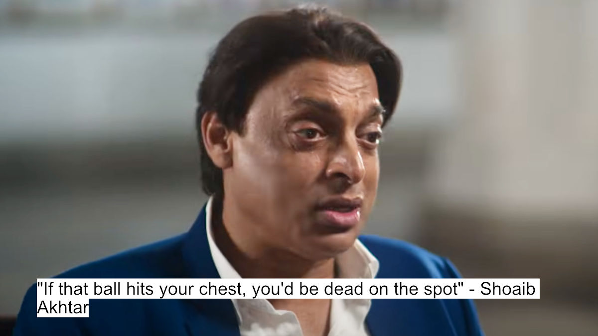 if that ball hits your chest, you'd be dead on the spot - shoaib akhtar